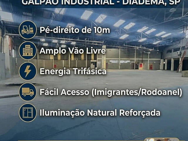 #119-Galpão - Galpão para Locação em Diadema - SP - 1